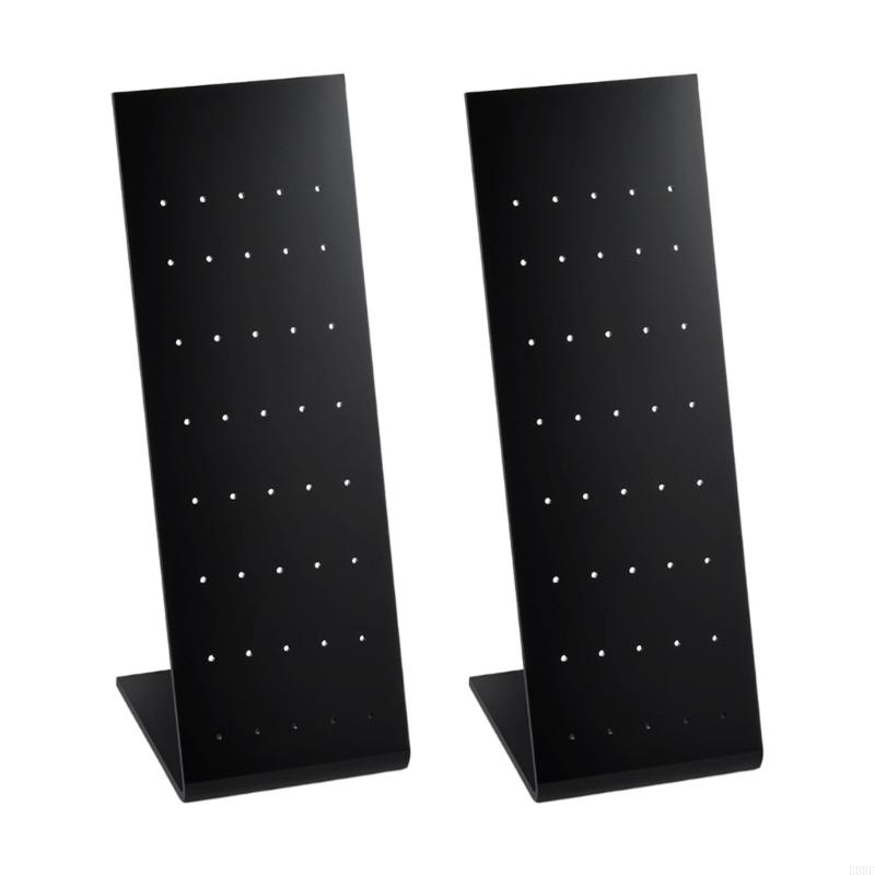 Body Jewelry Storage - ブラック プレミアム L 字型アクリル ジュエリー ショーケース