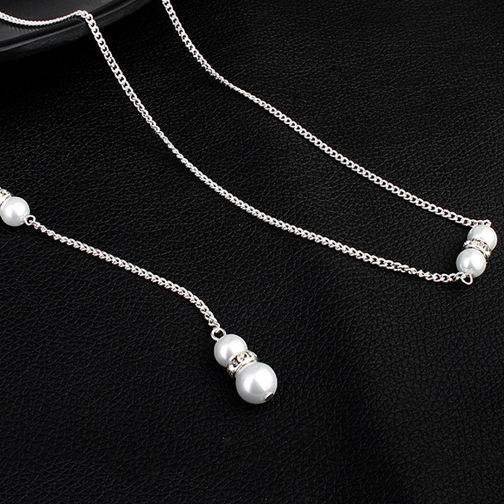 Body Jewelry For Backless Dress - 背中が開いたドレスに合うネックレス。ブライダルシャワーや結婚式のアクセサリーに。高級感のあるボディチェーン。