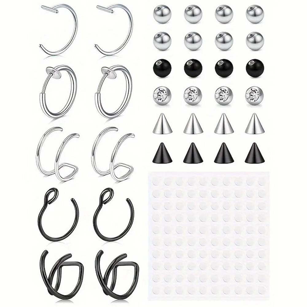 フェイクピアス、フェイクリップリング、フェイクノーズリング、 - Body Jewelry Nose Ring のレビューと価格