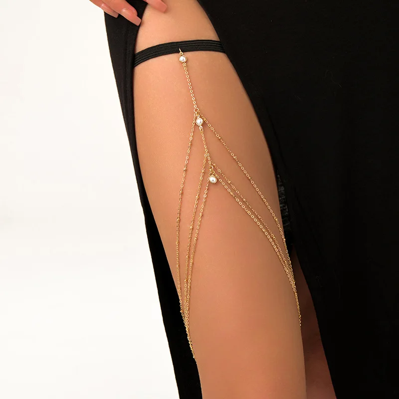 ファッション夏ボヘミアン太ももチェーンシンプルなセクシーなボ - Body Jewelry Ends のレビューと価格