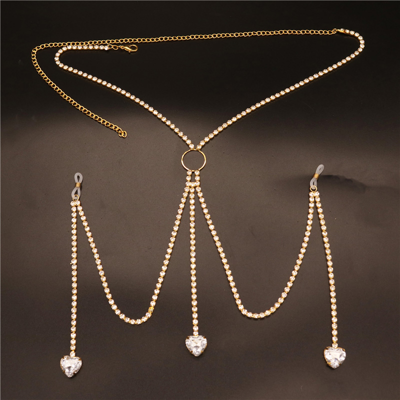 2023 新ファッションホワイトハート乳首チェーン非ピアスア - Body Jewelry Ends のレビューと価格