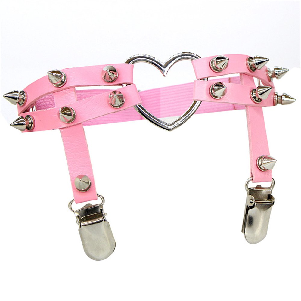 1 個女性パンクゴスハート Pu レザー弾性脚リングボディジ - Body Jewelry Ends のレビューと価格