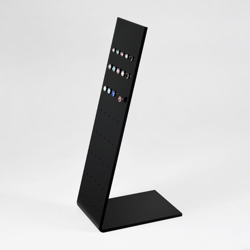 ブラック プレミアム L 字型アクリル ジュエリー ショーケ - Body Jewelry Storage のレビューと価格