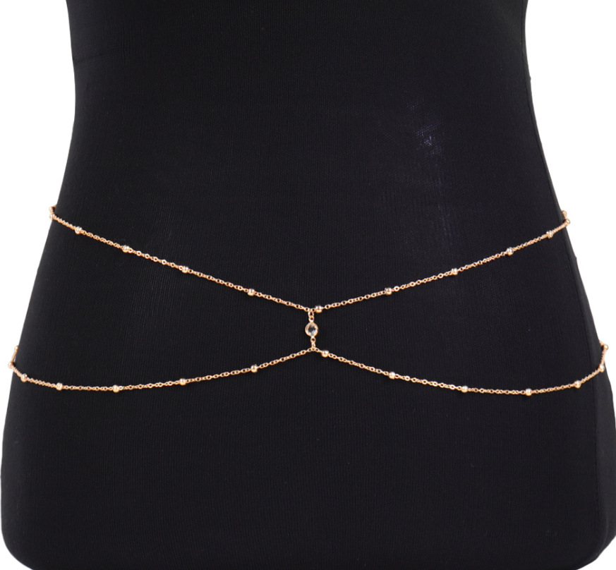 女性用パールベリーチェーン,ビーチジュエリー,メタル,アクセ - Body Jewelry Ends のレビューと価格