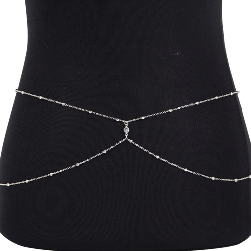 女性用パールベリーチェーン,ビーチジュエリー,メタル,アクセ - Body Jewelry Ends のレビューと価格