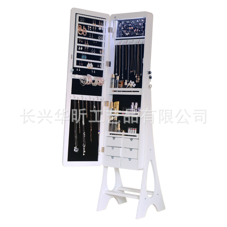卸売全身鏡付き家庭用移動式フルレングスジュエリー収納キャビネ - Body Jewelry Storage のレビューと価格