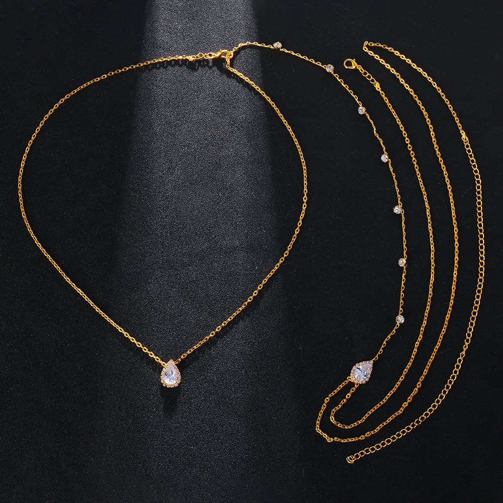 ニュースターバックチェーンボディジュエリー女性のための高級メ - Body Jewelry For Backless Dress のレビューと価格