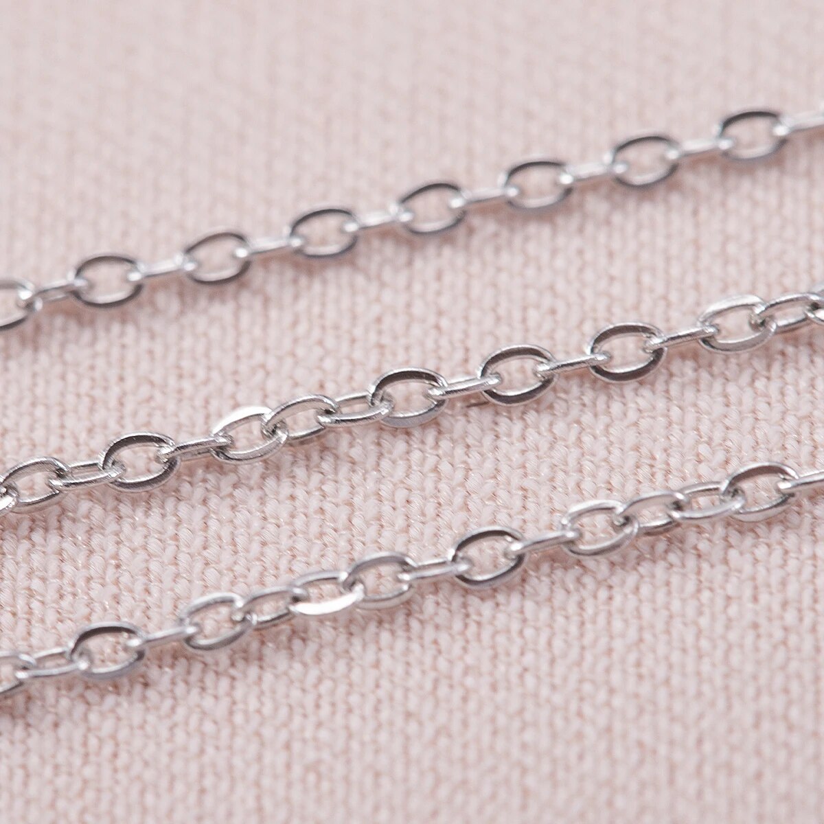 10 メートルステンレス鋼 O 形状薄いチェーン DIY ネ - Body Jewelry Bulk のレビューと価格