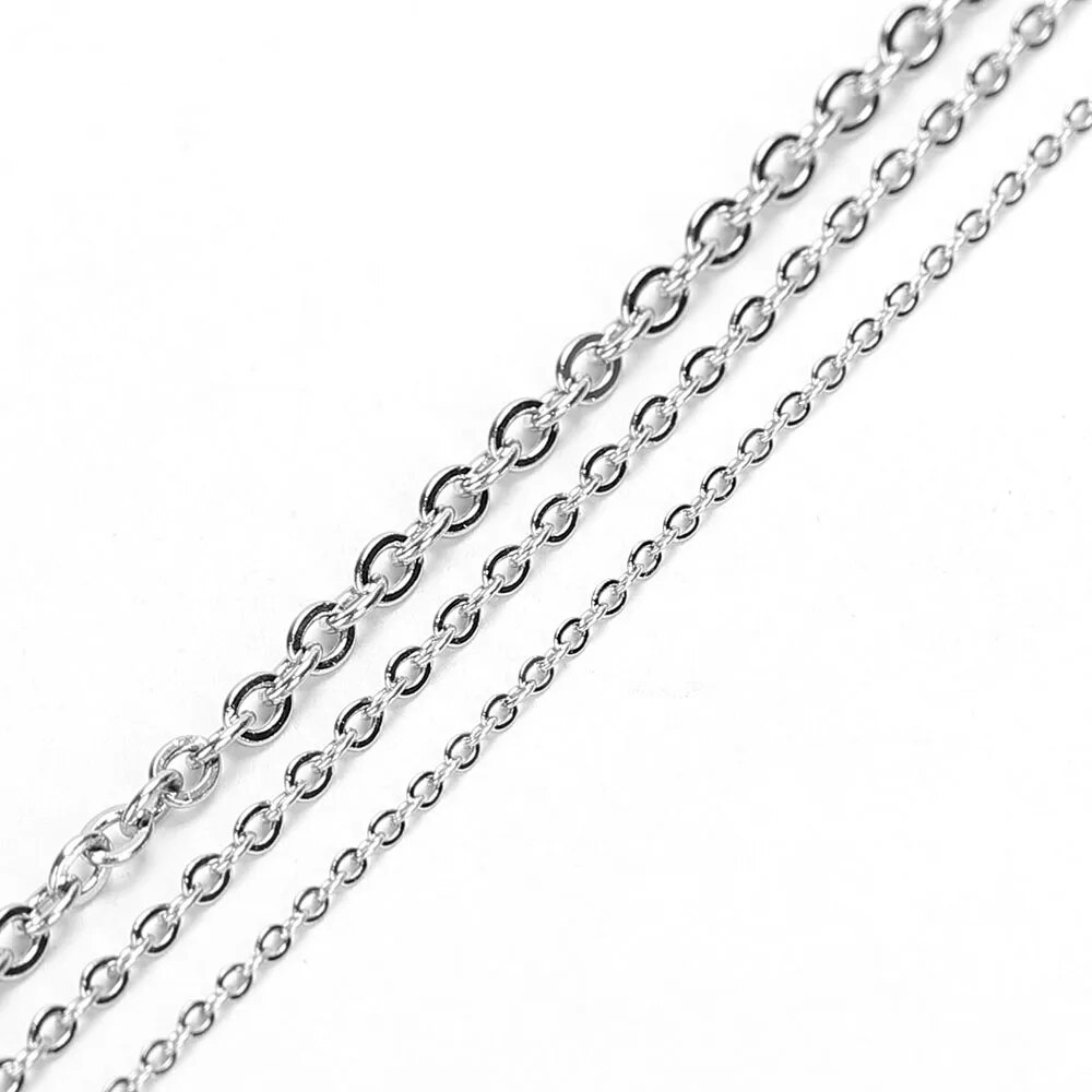 10 メートルステンレス鋼 O 形状薄いチェーン DIY ネ - Body Jewelry Bulk のレビューと価格
