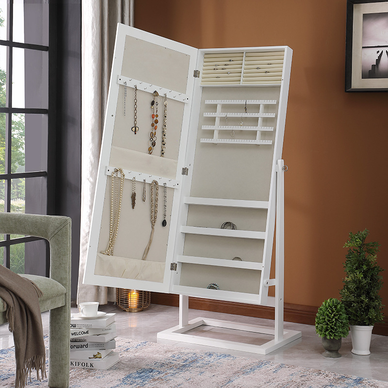 瑞珍ホームファニッシング全身鏡フロアミラー、可動式化粧鏡キャ - Body Jewelry Storage のレビューと価格