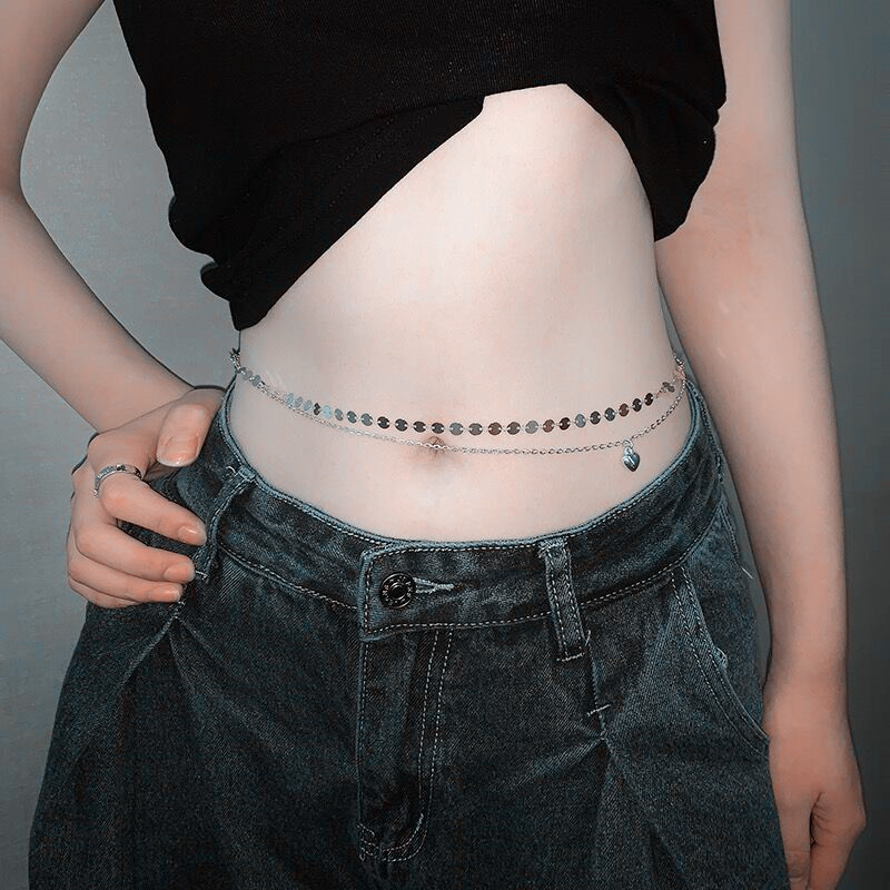 女性のためのシンプルな二重層ビーズチェーン,ウエストベルト, - Body Jewelry Bulk のレビューと価格