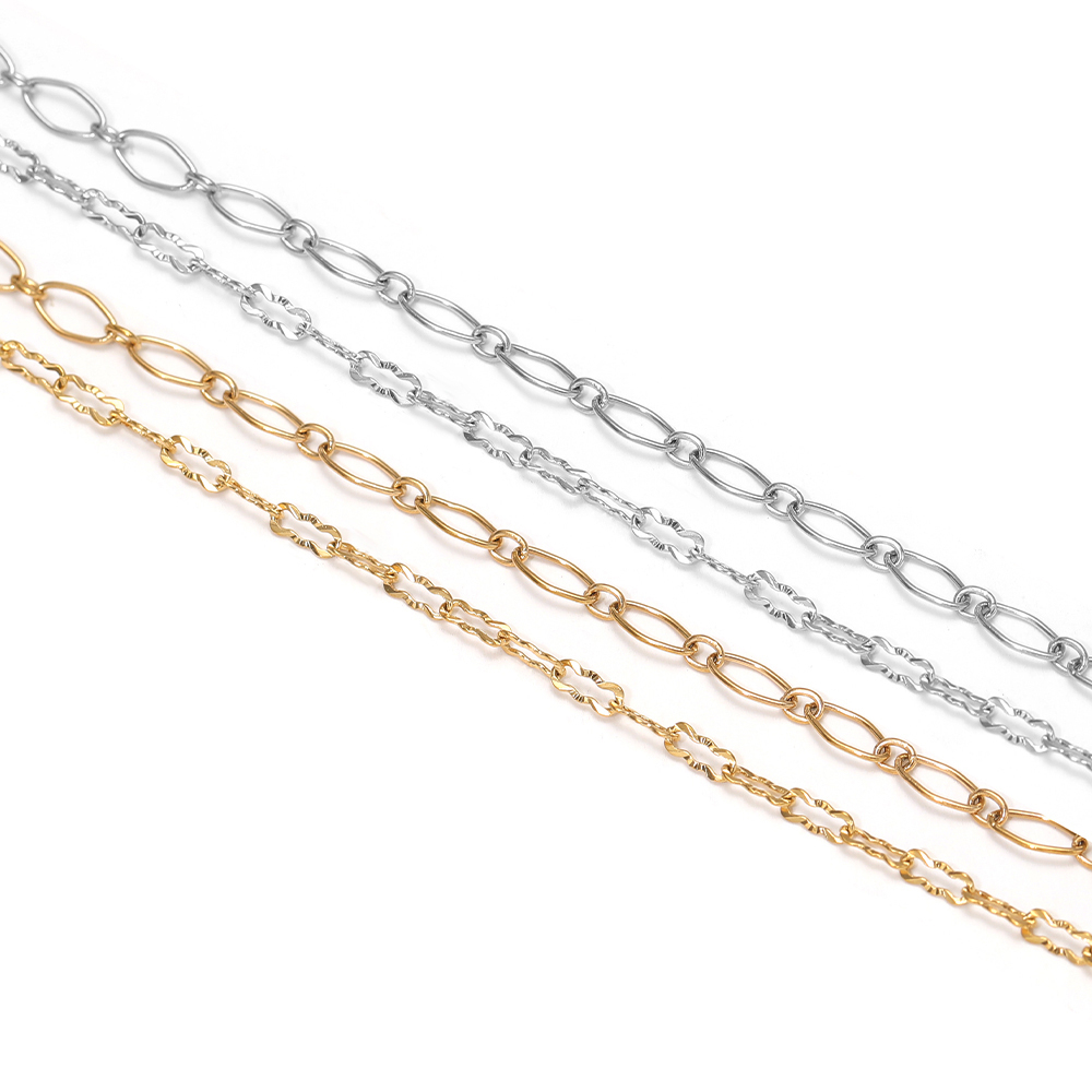 2メートルステンレス鋼エンボス加工チェーン、菱形チェーン、ジ - Body Jewelry Bulk のレビューと価格